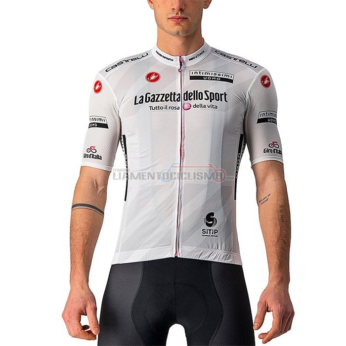 Abbigliamento Ciclismo Giro d'Italia Manica Corta 2021 Bianco